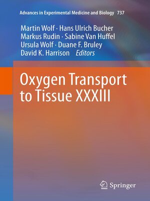 cover image of Oxygen Transport to Tissue XXXIII
